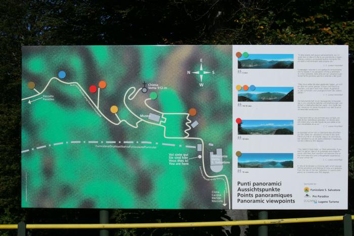 panneau d'informations de la station amont