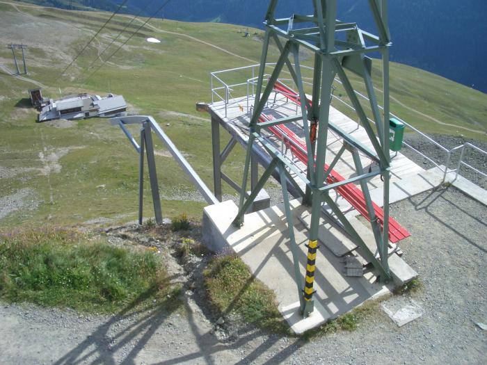 Perron Bergstation, Strecke in Übersicht