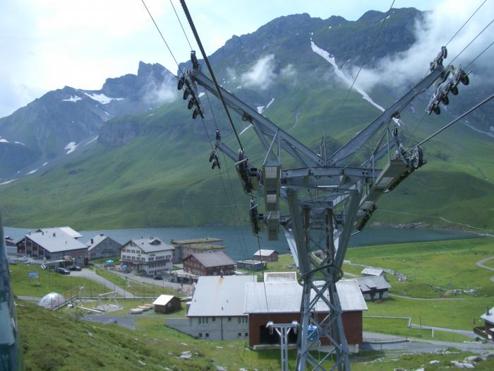 stazione a monte, dettagli del sostegno