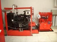idraulica, motore a combustione dell'argano di emergenza