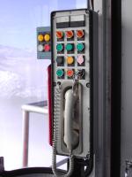 console de commande de la cabine